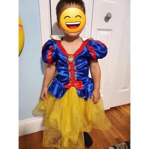 Disney Princess Snow White Theme Birthday Costume Dress Up for Child Toddler XS